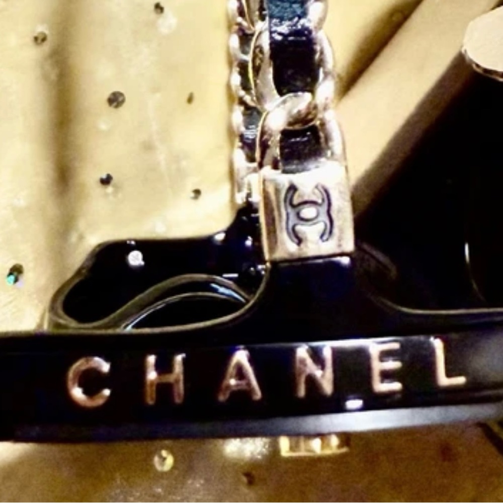 CHANEL Sunglasses Square Woman’s Black, NEW Made In Italy Chanel On Rim Sides